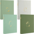 Sayglossy 4 Pcs Aesthetic 3 Ring Binder Sturdy 1 Inch Cute Binder Fits 11" x 8.5" Letter Sized Paper for Women Men School Office Home Supplies Work Organize Paperwork, 4 Colors(Green)