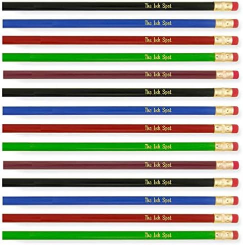 100 Personalized Custom Printed Pencils. USA Made. – Assorted Colors