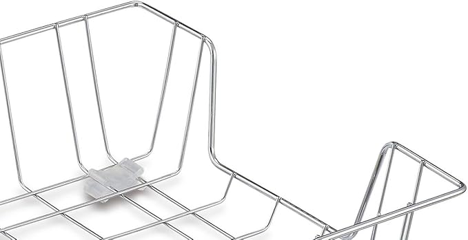 Staples Front‑Loading Letter Tray, Chrome Steel, 3‑Pack – Stackable Metal Desktop Organizer for Office Paper & Files