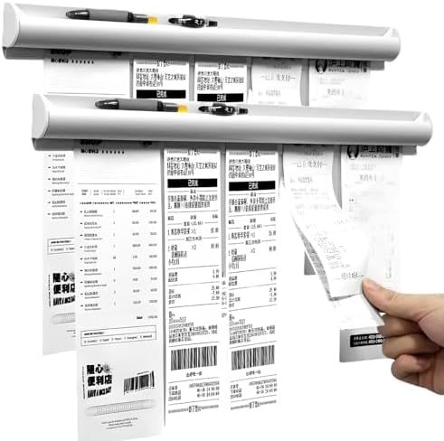 Ticket Holder for Restaurant Order Receipt Holders Strip(20 in, Silver, 2p)