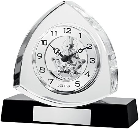 Bulova Trident Clock Clocks B1706 Trident, Clear