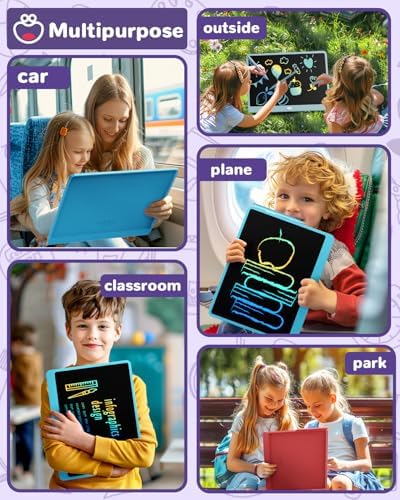 ORSEN LCD Writing Tablet 16 inch - Kids Doodle Board Colorful Drawing Pad Toys for Ages 3-12 Girls Boys Toddler Birthday Gifts, Blue