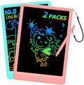 BUKEBU LCD Writing Tablet Doodle Board, Colorful Drawing Pad, Electronic Drawing Tablet, Drawing Pads,Travel Gifts for Kids Ages 3 4 5 6 7 8 Year Old Girls Boys (10.5 inch, Blue&Pink)