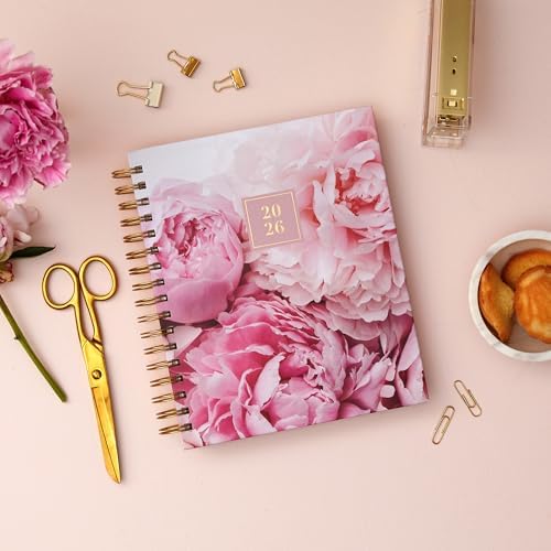 Blue Sky Rachel Parcell 2026 Daily & Monthly Planner Calendar, 5"x8", Peony