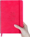 Benkaim Academic Daily Planner 2026-2027 One Page A Day (8.5"x5.8"), Calendar Book with Hourly Schedule, Appointment Book July 2026 to June 2027 Hard Cover (Red)