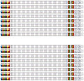 Tenceur 100 Pcs Multiplication Tables Motivational Pencils with Erasers Bulk 7.3 Inches Student Incentives Recognition Education Award Prize for Teacher School Classroom Reward Supplies