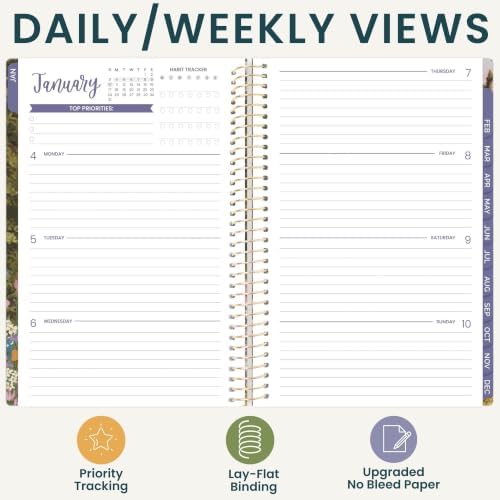 bloom daily planners 2027 Planner (January - December 2027) - Weekly & Monthly Softcover Planner for Women - Calendar Year Inspirational Agenda Book with Stickers - 5.5" x 8.25" - Wildflower Mountainside