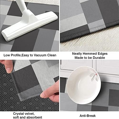 Kitchen Rugs and Mats Set of 2,Floor Mats for Home Kitchen Decor Mat