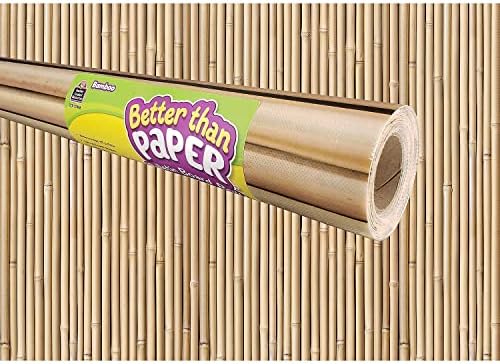 Teacher Created Resources Better Than Paper Bulletin Board Roll, 4' X 12', Bamboo, 4/Pack (Tcr32439)