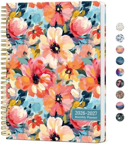 Monthly Planner 2026-2027, 18-Month Aesthetic Calendar, Jul 2026-Dec 2027