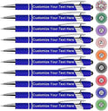Qingxily Up to 300 Pcs Custom Pens Bulk Personalized Pens with Free Engraving Customized Stylus Ballpoint Pens with Your Name Text Message for Business Graduation Anniversaries-12 Pcs