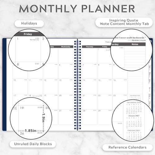 2027-2031 Monthly Planner/Monthly Calendar - 5 Year Monthly Planner