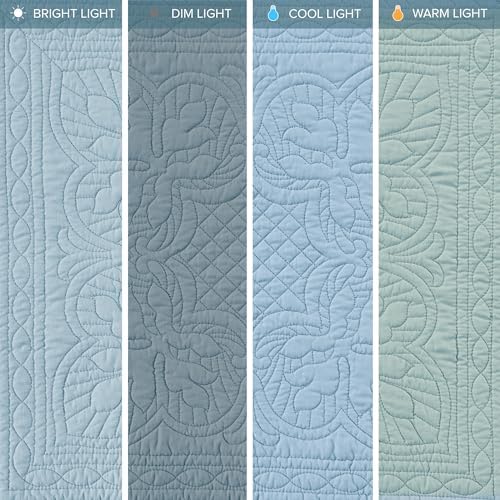 Madison Park Coastal Damask Quilted Daybed Cover Set, 6PC, 39"x75"