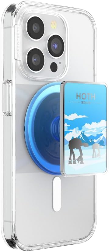PopSockets Phone Grip for MagSafe, Magnetic Holder- Welcome to Hoth | Removable, For Kindle / Android / iPhone, With Magnet, Star Wars, Grogu, iPad, Removable, Popper