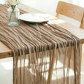 Nude Cheesecloth Table Runner Fall Boho Wedding Birthday Home Decor