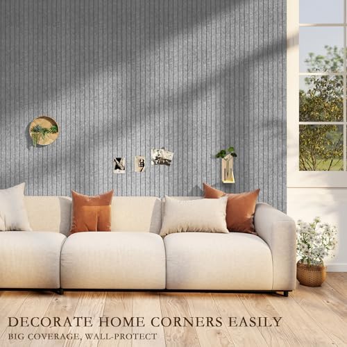 JBER Cork Board Alternative, 12 Pack 48" x 36" Felt Board, Light Gray