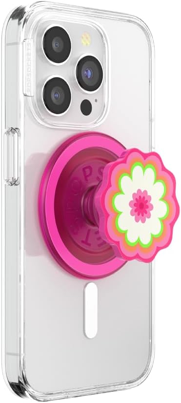 PopSockets Phone Grip for MagSafe, Magnetic Holder- Pink | Removable, For Kindle / Android / iPhone, With Magnet, Pink, Electronic Accessories, For iPad/Kindle/iPhone/Android