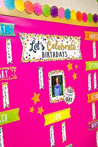 Confetti Let's Celebrate Birthdays Mini Bulletin Board (Pack of 2)