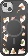 PopSockets iPhone 14 Plus Phone Case with MagSafe- Spooky Book Club | Magnetic, Wireless Charging, Camera & Drop Protection, Witchy, Halloween, Horror