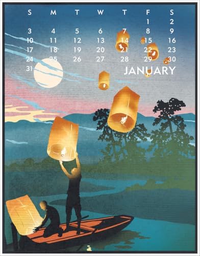 Linnea Design 2027 Desktop Calendar 5 x 7" Artwork by Johanna Riley and Linnea Riley