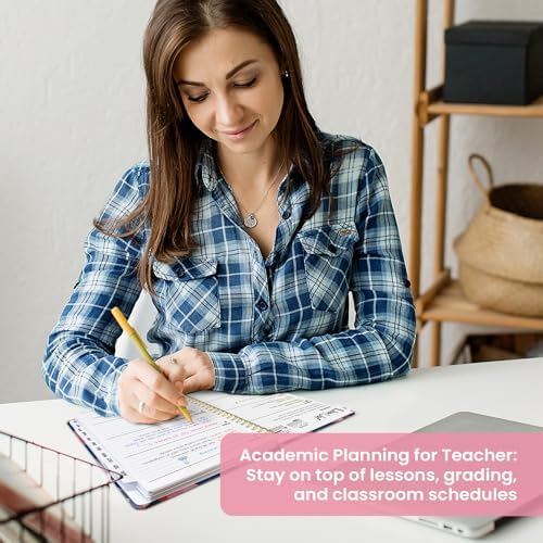 Planner 2026-2027, Monthly & Weekly Jul 2026-Jun 2027 Calendar Book | 6.3" x 8.5", Hardcover Spiral Planner with Tabs, School & Daily Pretty Agenda for Women, Students, Teachers, Floral Canvas