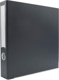 3-Ring Premium Binder - Dark Gray, 2" Spine, by Bindertek | 325 Sheet Capacity, 1.25" D-Rings, Linen-Textured Covers, Steel Reinforced Edges, Spine Label Included