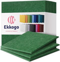 Acoustic Panels 12-Pack Soundproof Wall Panels 12"X12"X0.4" Sound Panels High Density Sound Dampening Panels - [Dark Green Square]