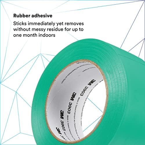 3M Vinyl Duct Tape 3903, Green, 2 in x 50 yd, 6.5 mil
