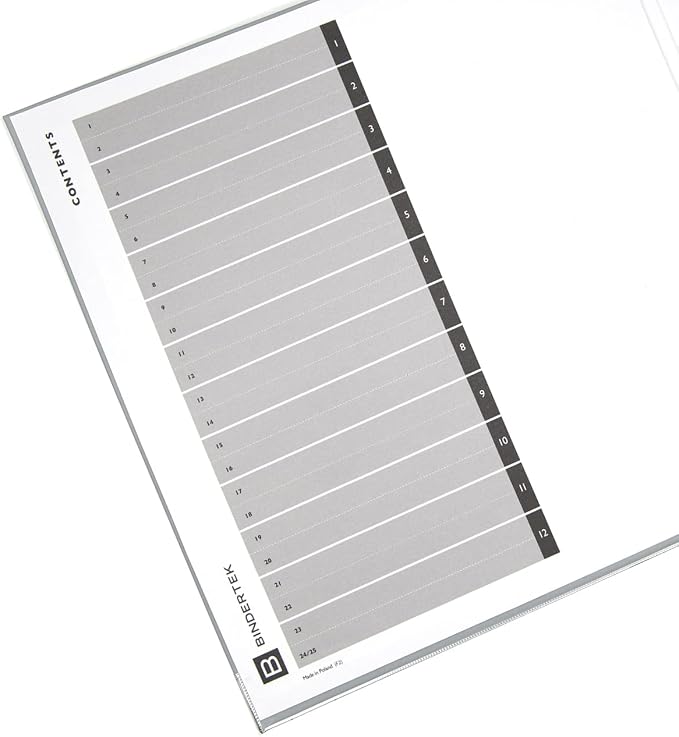 3-Ring Premium Binder - Light Gray, 3" Spine, by Bindertek | 525 Sheet Capacity, 2" D-Rings, Linen-Textured Covers, Steel Reinforced Edges, Spine Label Included