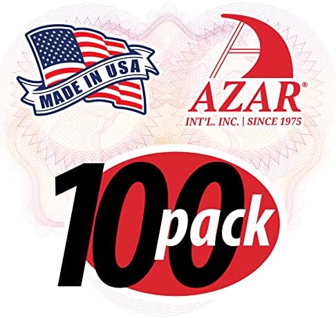 Azar Displays 252012-100PK Acrylic Trifold Brochure Holder Plastic Counter top Organizer 100-Pack, Clear