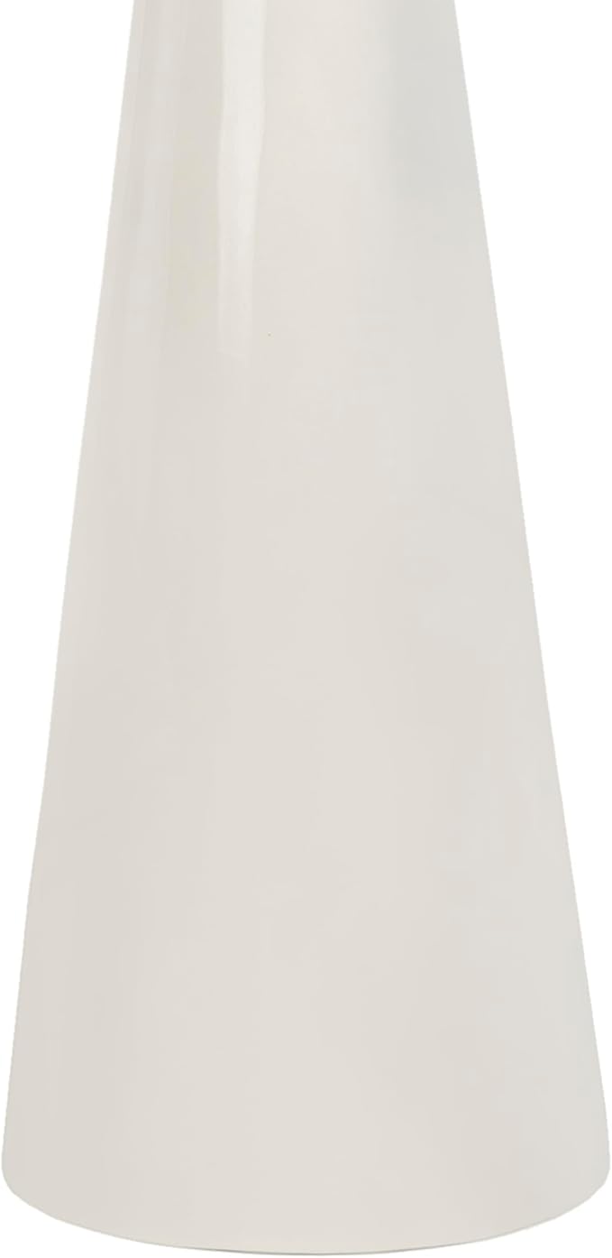 JONATHAN Y Oliver 8" Round Marble Pedestal Drink Table, White/Black | 22.25" High Modern Martini Cocktail Accent Stand, Small Side Furniture, No Assembly, Mid-Century Glam Style