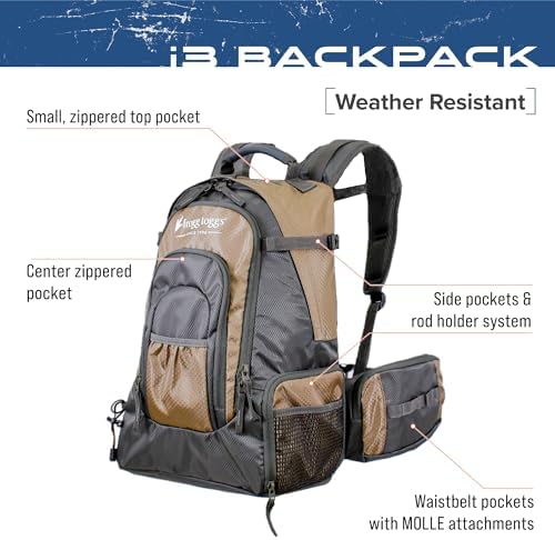 FROGG TOGGS Fishing Sling Pack, Easy Hands-free Fishing Tackle Storage Bag With Water Bottle Pocket