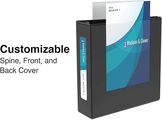 Staples Heavy‑Duty 2‑Inch 3‑Ring View Binder, Durable Binder for Office & School Storage, Black