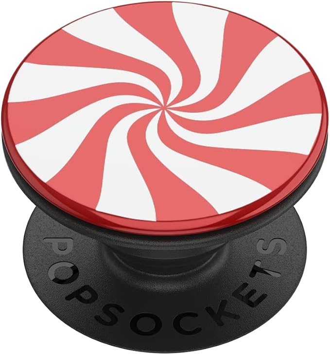 PopSockets Adhesive Phone Grip, Holder- Peppermint | Secure Comfortable Hold, Anti-Drop, Kickstand, Spinning, Spinner, Backspin, Christmas
