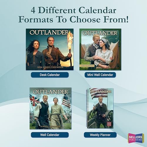 Outlander 2026 Daily Desk Calendar: Boxed Page-a-Day Calendar with Day-to-Day Quotes, Images & Timeless Moments from The Beloved TV Series