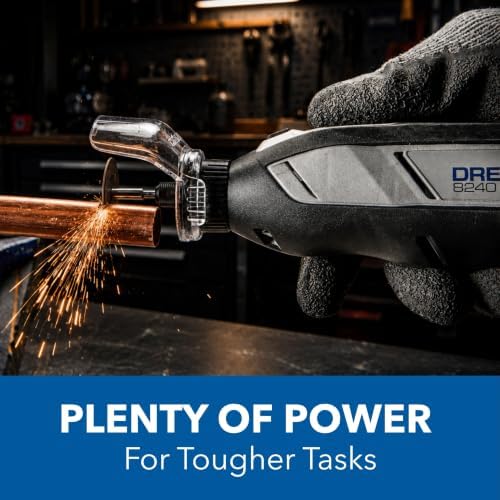 Dremel 8240-5 12V Cordless Rotary Tool Kit with Variable Speed and Comfort Grip - Includes 2AH Battery Pack, Charger, 5 Accessories, Wrench, and Tool Fabric Carry Bag