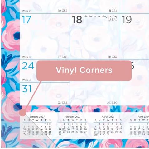 Blueline® 2027 Colorful Monthly Desk Pad Calendar, 12 Months, January to December, 22" x 17", Floral (C194128)