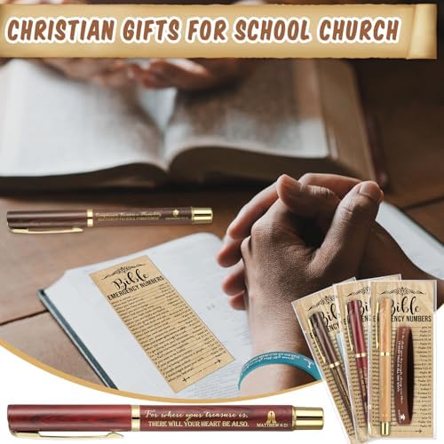 Feifeiya 50 Sets Christian Gifts for Grandparents Day Bible Verse Pen Kit
