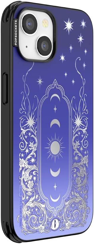 PopSockets iPhone 13 Phone Case with MagSafe, Wireless Charging Compatible, Bookish - Mirror Curse Breaker