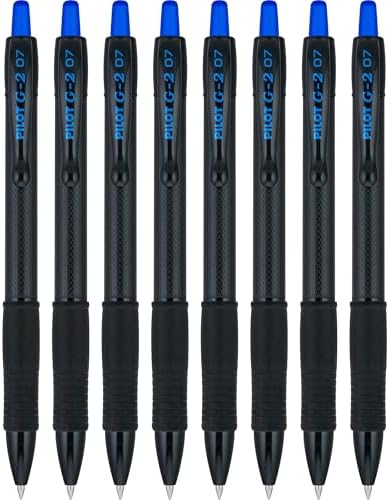 PILOT G2 Edge Blue, Premium Gel Roller Pens, 8ct box, Fine Point 0.7 mm