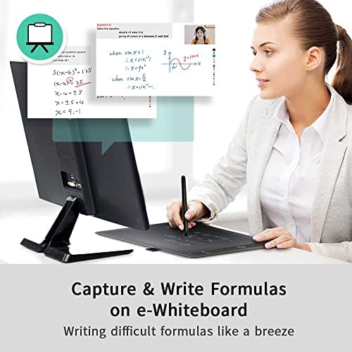 PenPower RemoteGo LCD Writing Pad | LCD Panel | Visible Handwriting | Video & Voice Comment on PDF | Annotation, Screen Recording and Math Formula Recognition | Pen Tablet for Adults