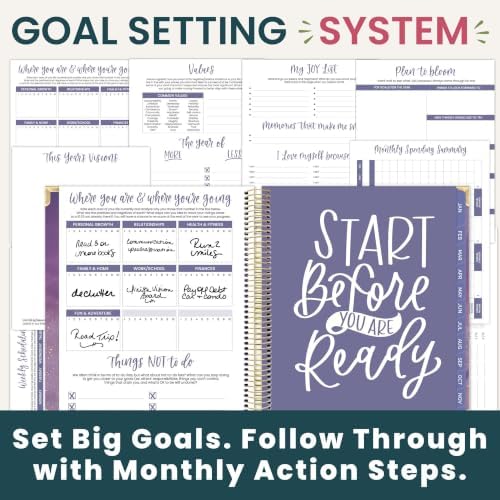 bloom daily planners 2027 Hardcover Goal & Vision Planner (January - December 2027) - Monthly & Weekly Calendar Year Agenda Organizer - 7.5" x 9" - Good Things Are Coming