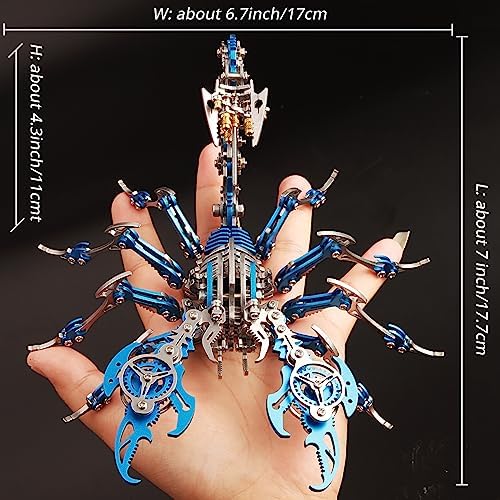 3D Metal Puzzles for Adults, Metal Model Kits Scorpion Metal Building Kit