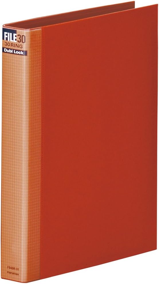 Maruman F949R-01 Loose Leaf Binder, A4, Doublock, 30 Holes, Red