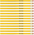 100 Personalized Custom Printed Pencils. USA Made. PMA Certified – Yellow