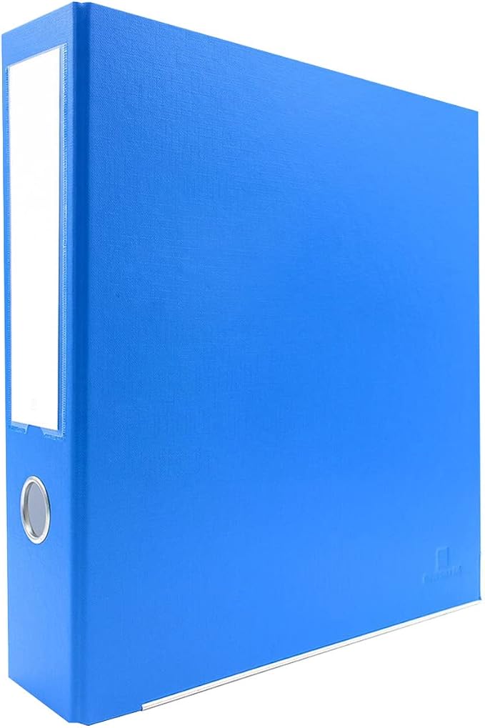 3-Ring Premium Binder - Ocean Blue, 3" Spine, by Bindertek | 525 Sheet Capacity, 2" D-Rings, Linen-Textured Covers, Steel Reinforced Edges, Spine Label Included