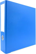 3-Ring Premium Round-Ring Binder - Ocean Blue, 3" Spine, by Bindertek | 450 Sheet Capacity, 2" Round Rings, Linen-Textured Covers, Steel Reinforced Edges, Spine Label Included