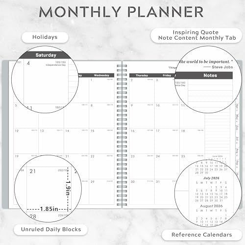 2026-2031 Monthly Planner/Calendar - 5 Year Planner, Jul.2026 - Jun.2031