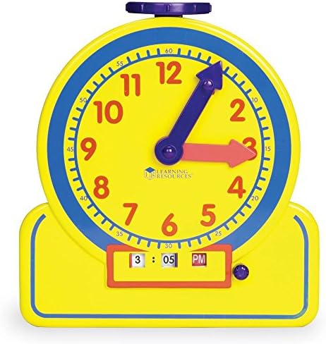 Learning Resources Primary Time Teacher Jr. 12 Hour Learning Clock