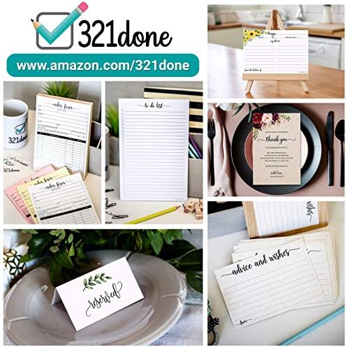 321Done To Do List Notepad, Letter Size 8.5x11, 50 Sheets, College Ruled